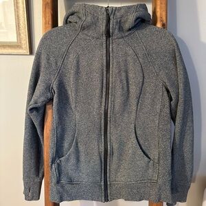 Grey heather grey lululemon scuba full zip hoodie
